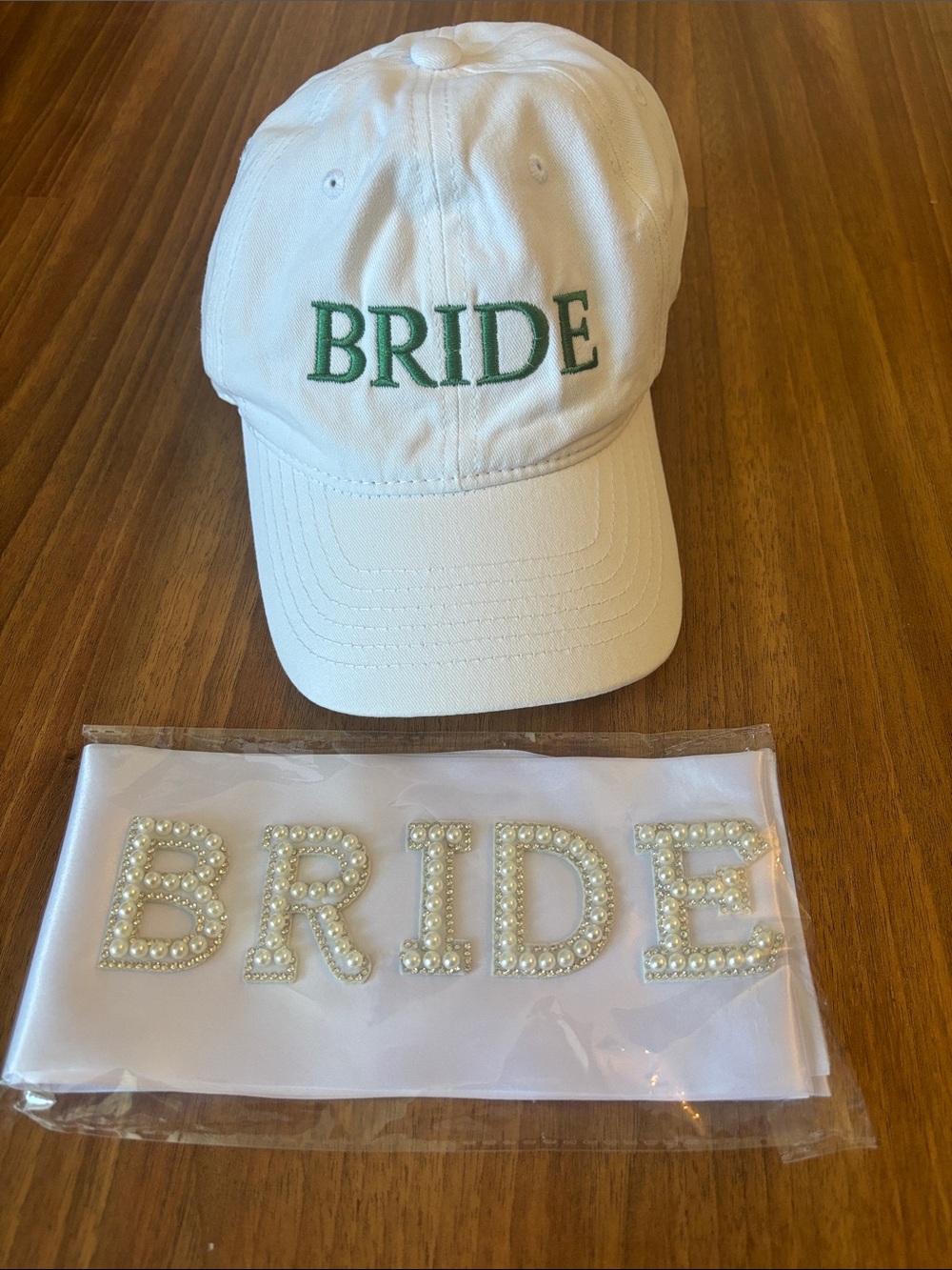 BRIDE Hat & Sash set
